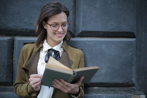 Lady Wearing Reading Glasses