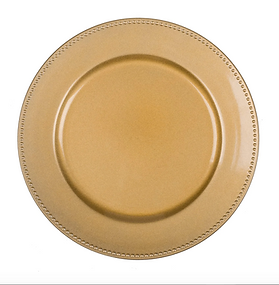 Gold Beaded Acrylic Charger Copy Copy Copy