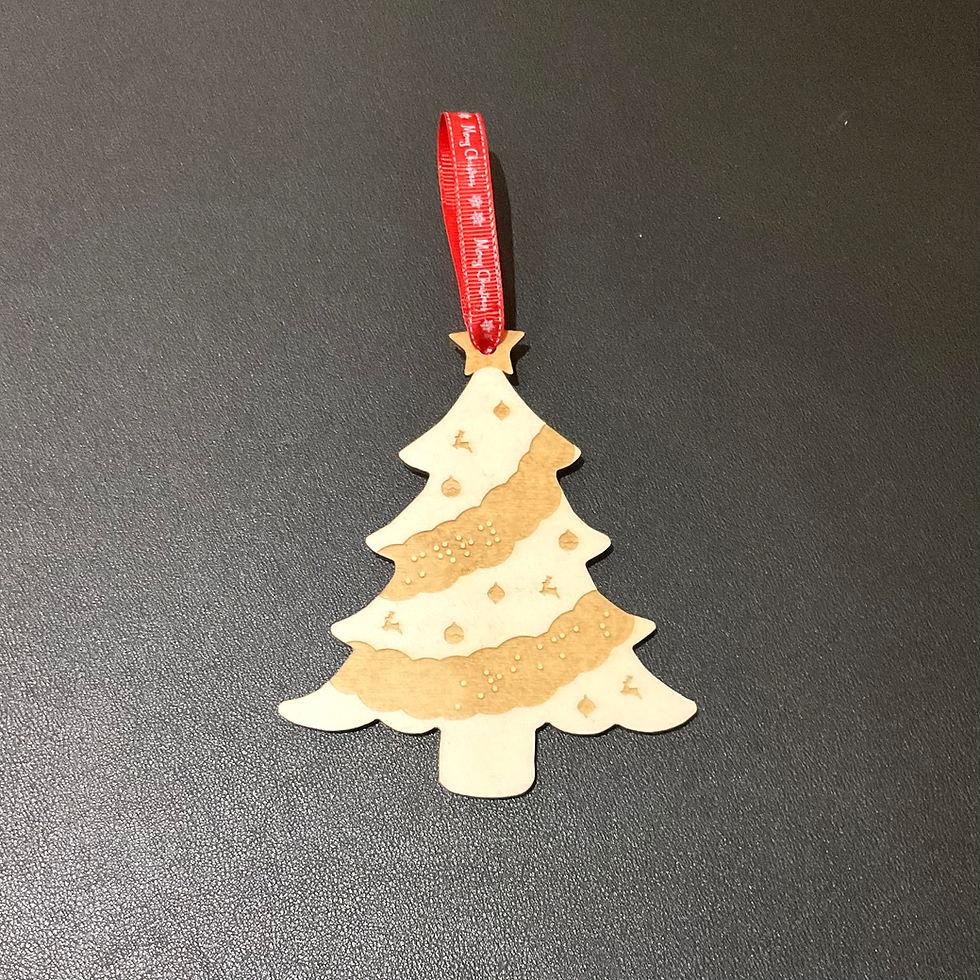 Thumbnail: Braille Christmas Tree Decoration