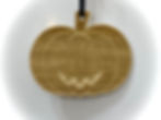Thumbnail: Halloween Braille Pumpkin Wooden Decoration