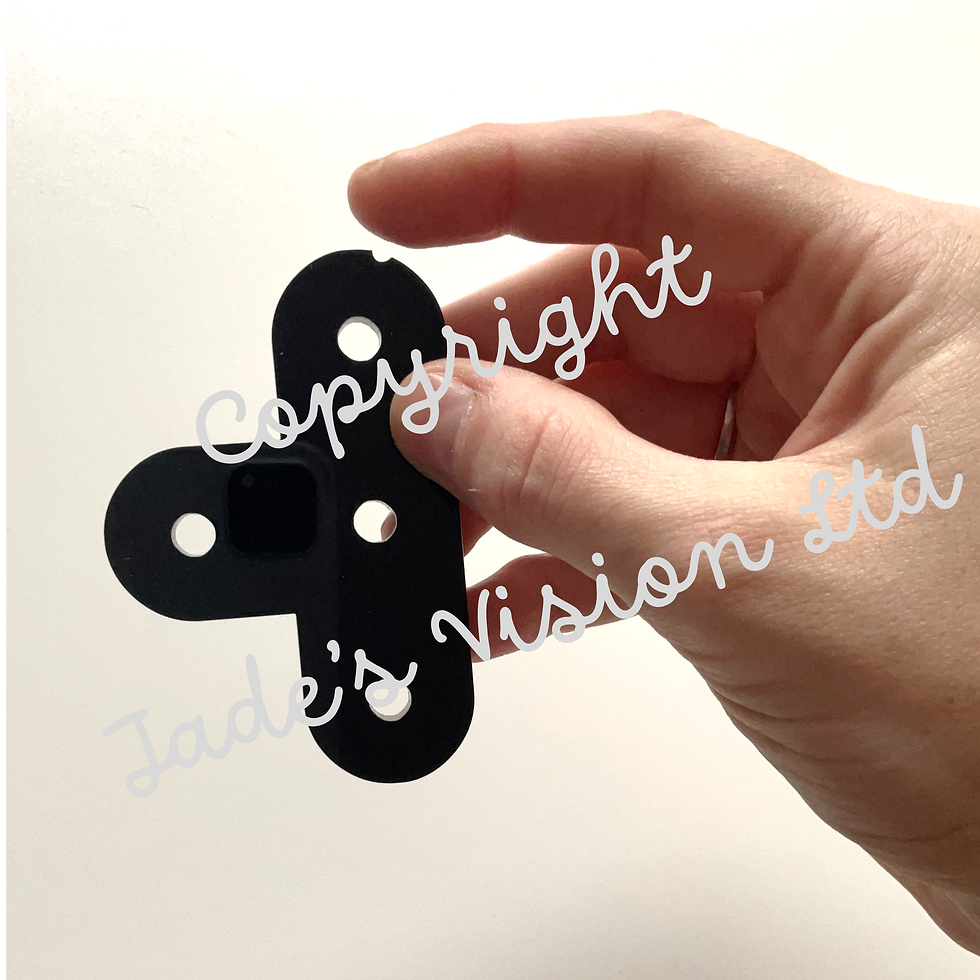 Thumbnail: 3mm PRIOR Learning Tactile Pre Braille Acrylic Letter Shapes