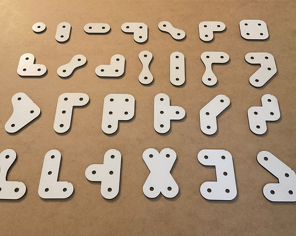 Thumbnail: 3mm White Fronted MDF PRIOR Letter Shapes