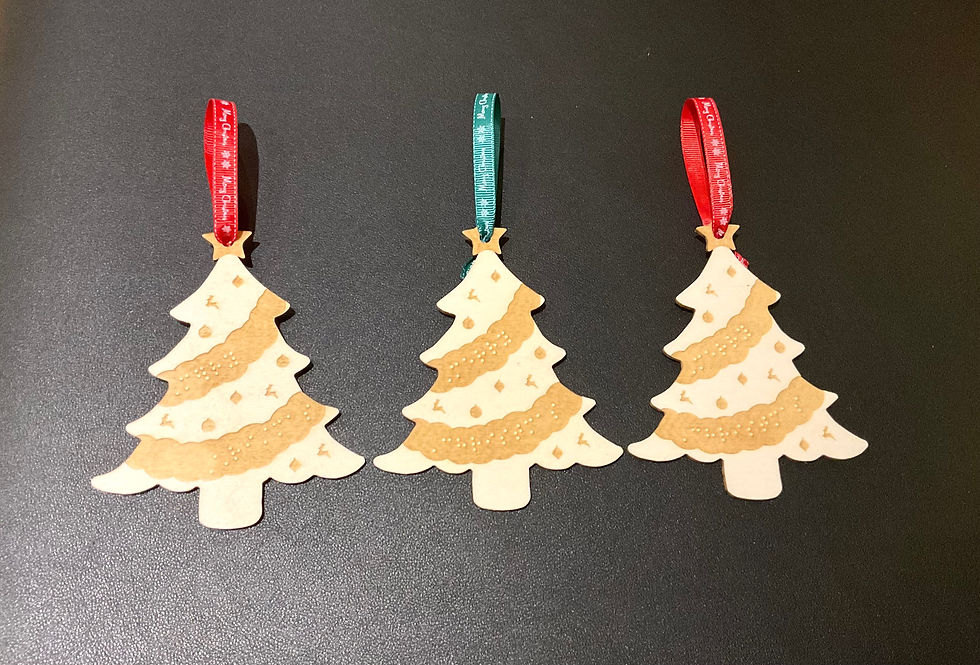 Braille Christmas Tree Decoration