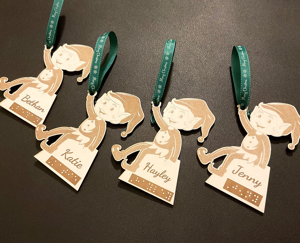 Thumbnail: PERSONALISED Elf Christmas Decoration