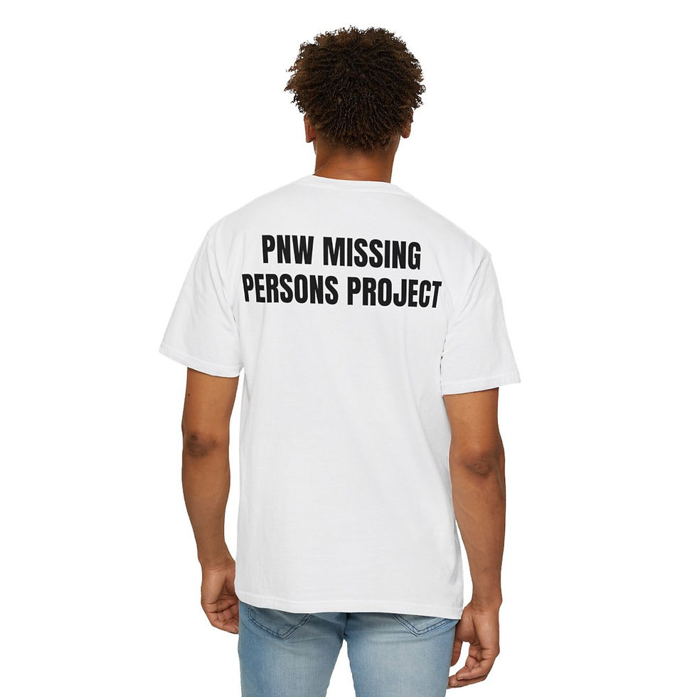 Thumbnail: PNW Missing Persons Project - (White) Unisex T-shirt