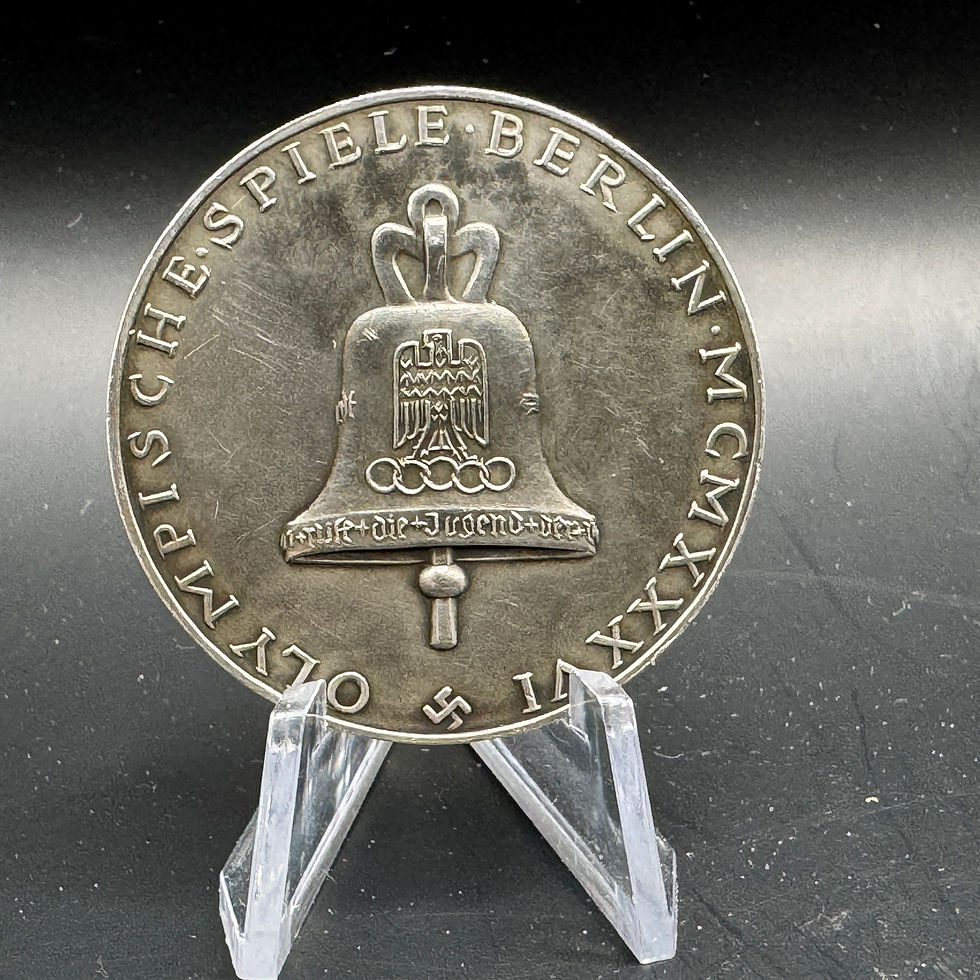 1936 Berlin Olympics Commemorative Medallion in Silver