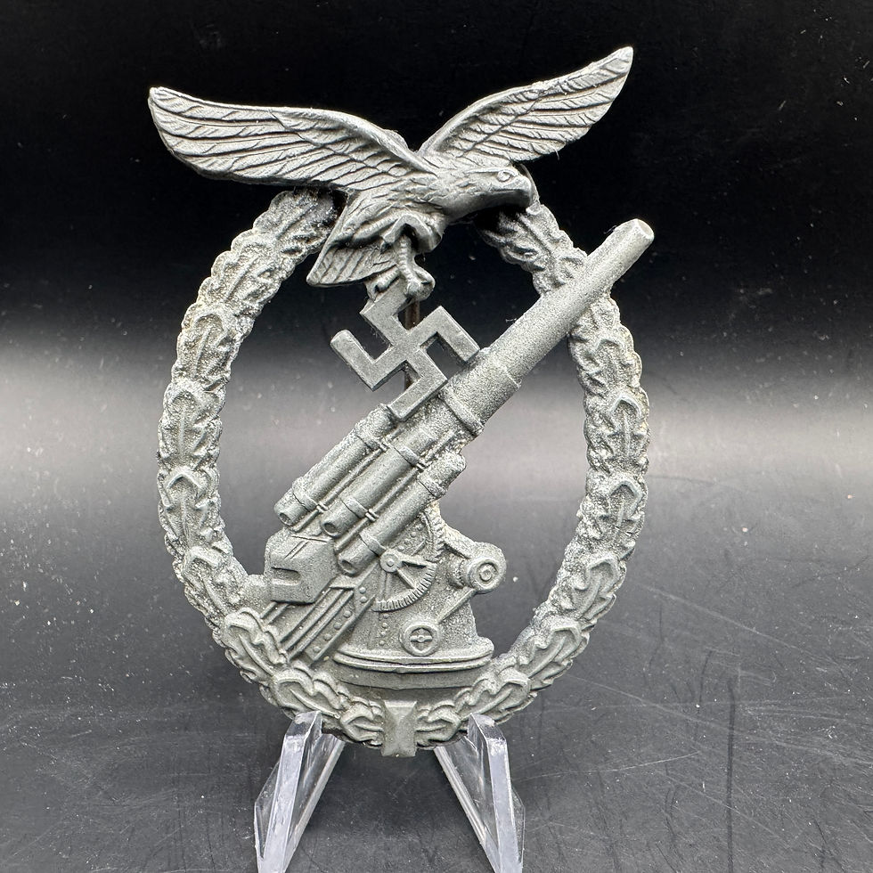 Luftwaffe flak badge by Gustav Brehmer