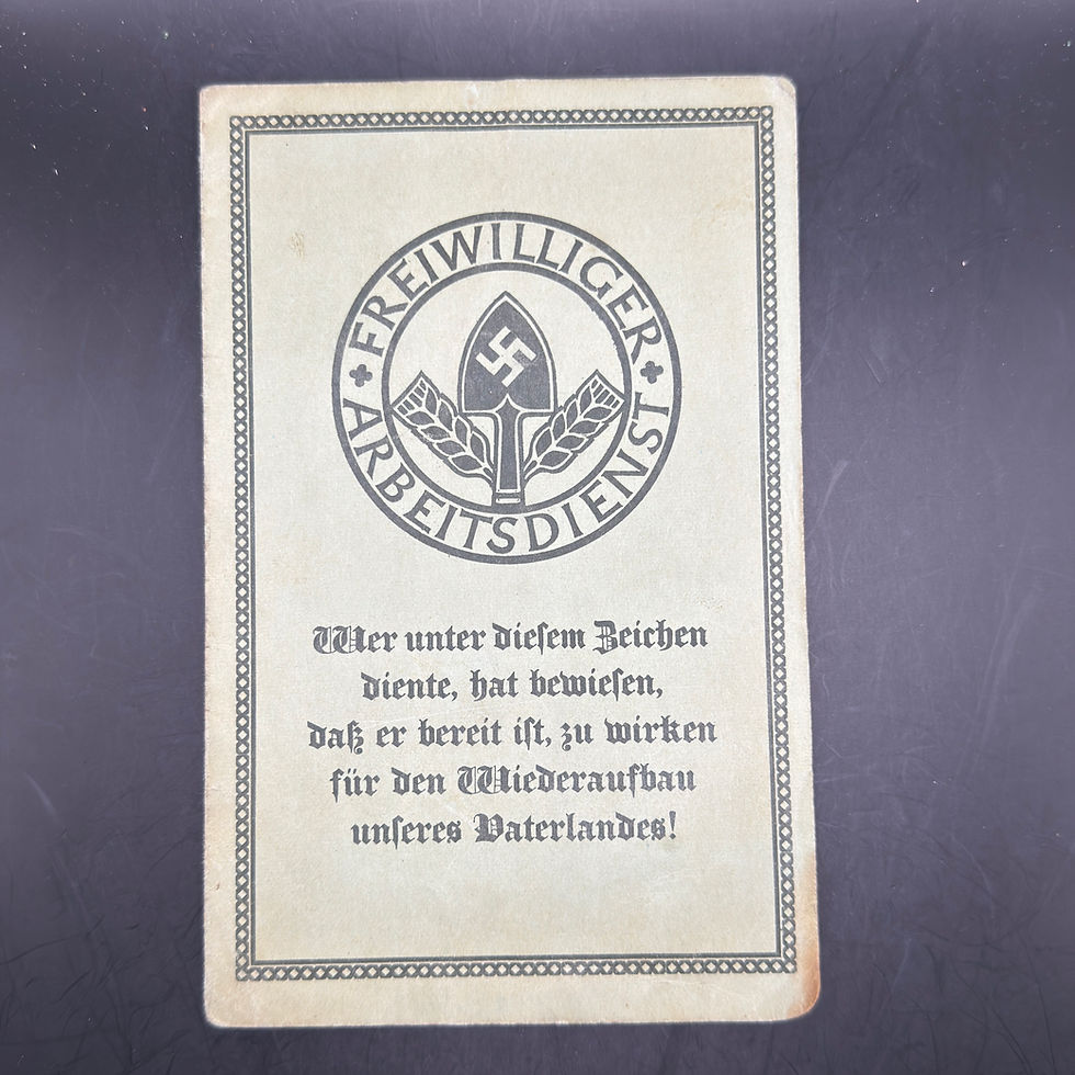 Freiwilliger Arbeitsdienst Pass