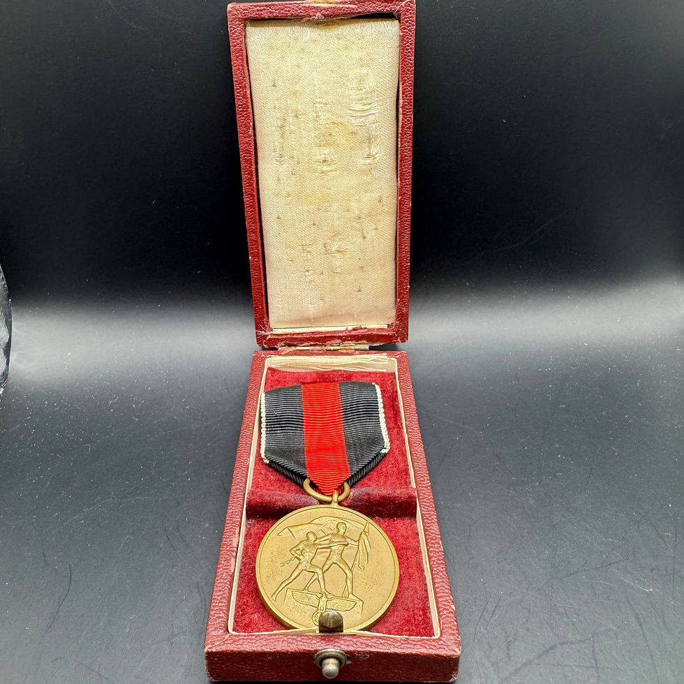 Anschluss medal Sudetenland Cased