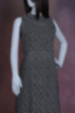 Batik printed cotton kurta with high neckline detail