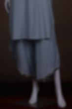 Thumbnail: Stand collar neckline detail on cotton kurta