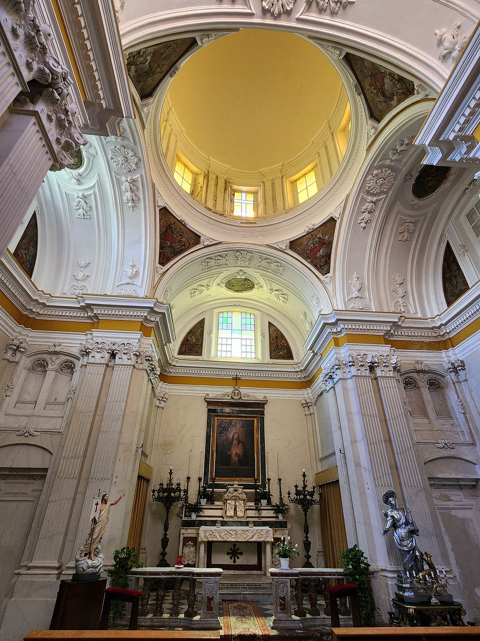 Cathedral of Maria Santissima di Romania interior altar.