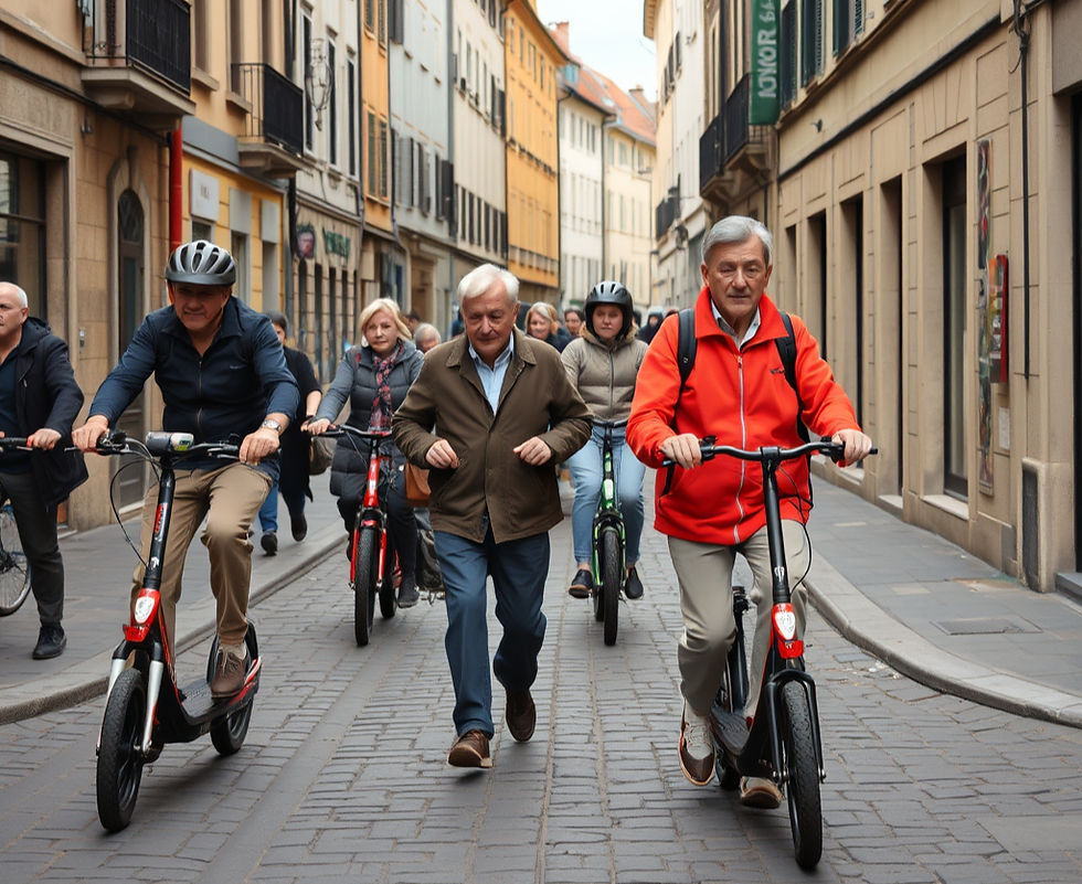 Navigating the charming chaos of European streets.