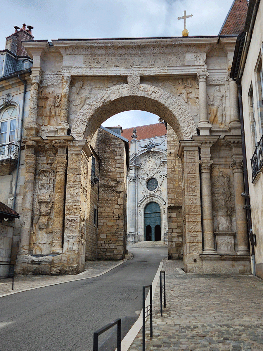 Ancient gateway in Besancone, France.