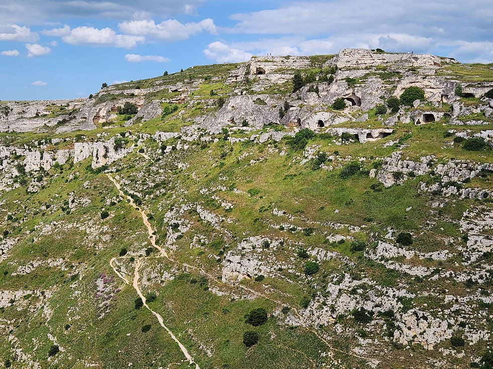 Sassi di Matera - not for the casual hiker.
