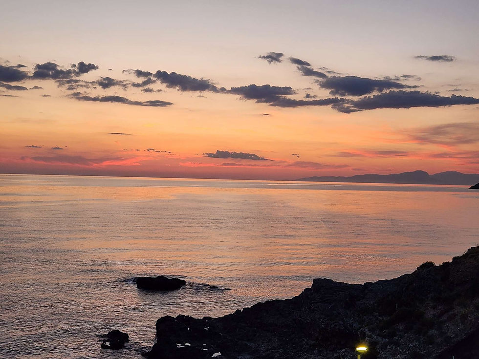 Sunset in Diamante in May haveityourwayholidays