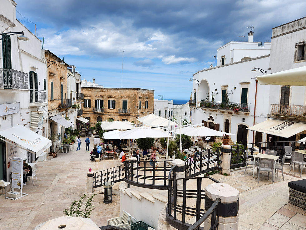 An idealic restaurant in Ostuni.