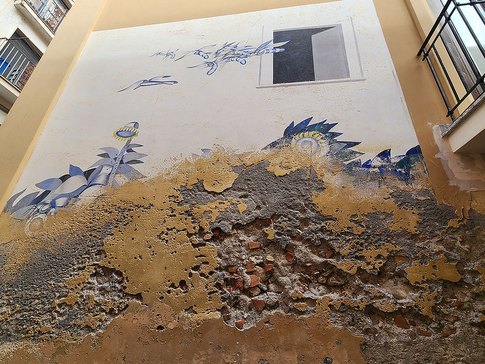 almost completely gone mural in Diamante Italy