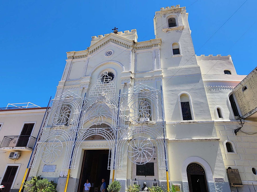 Santuario di San Francesco di Paola: we recommend a visit! Gorgeous paintings and tiled mural.