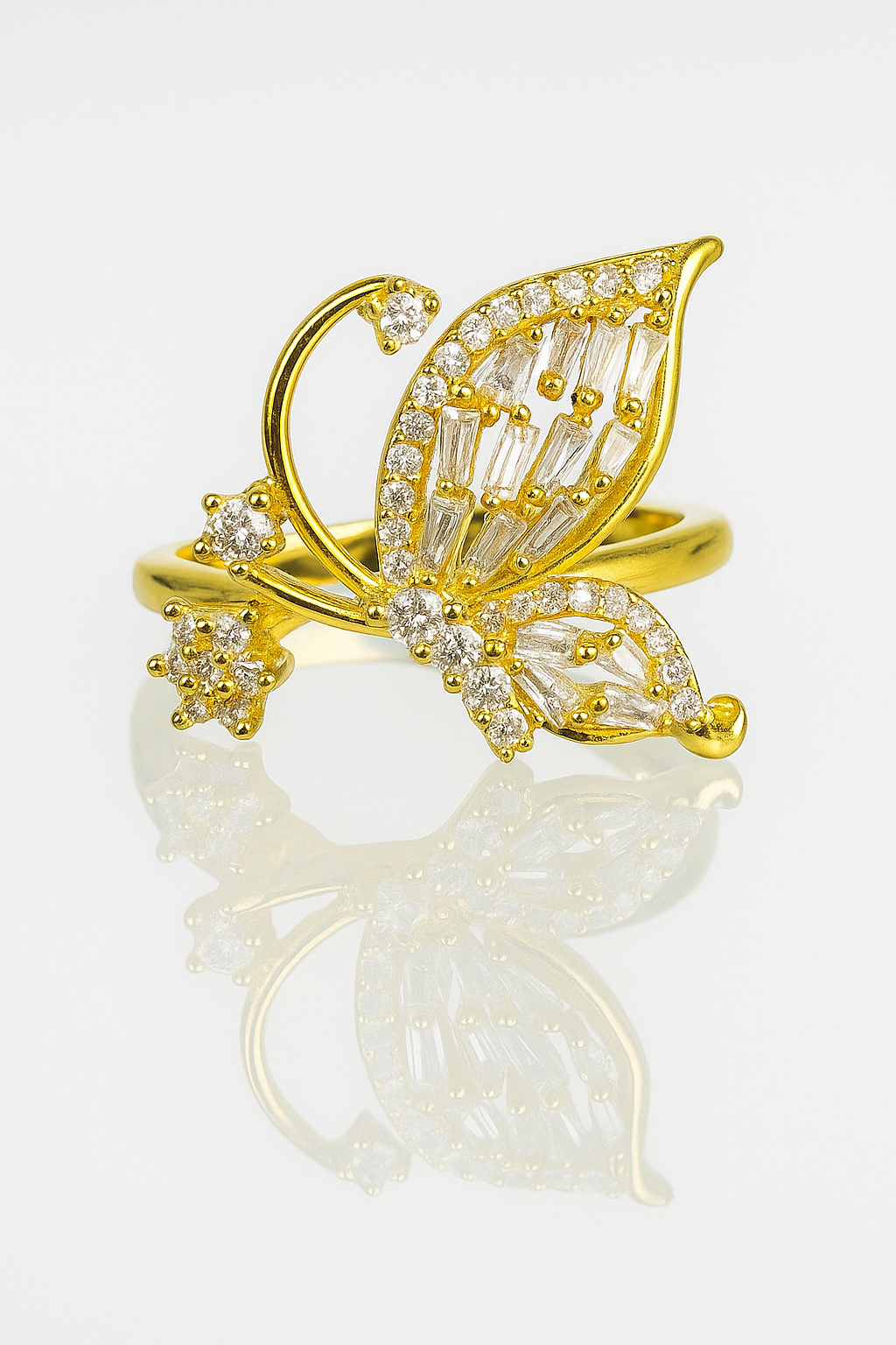 Golden Rose Quartz Ring