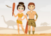 Cave Man And Woman