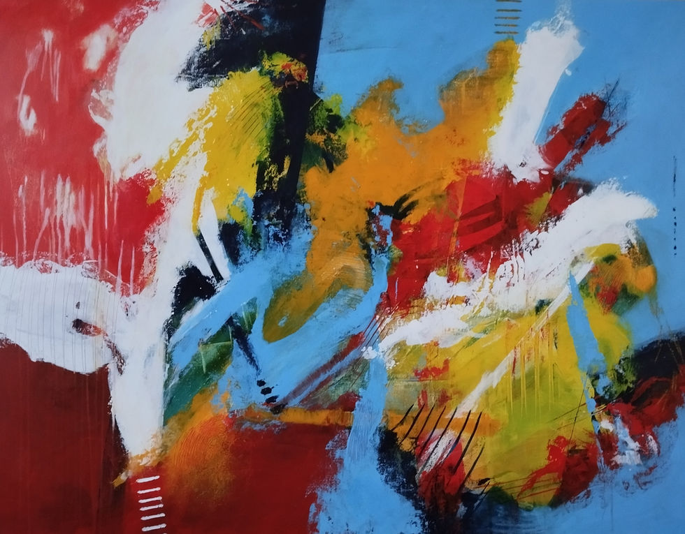 Stregth of mind  Acrylique sur toile 89x116  09-2024