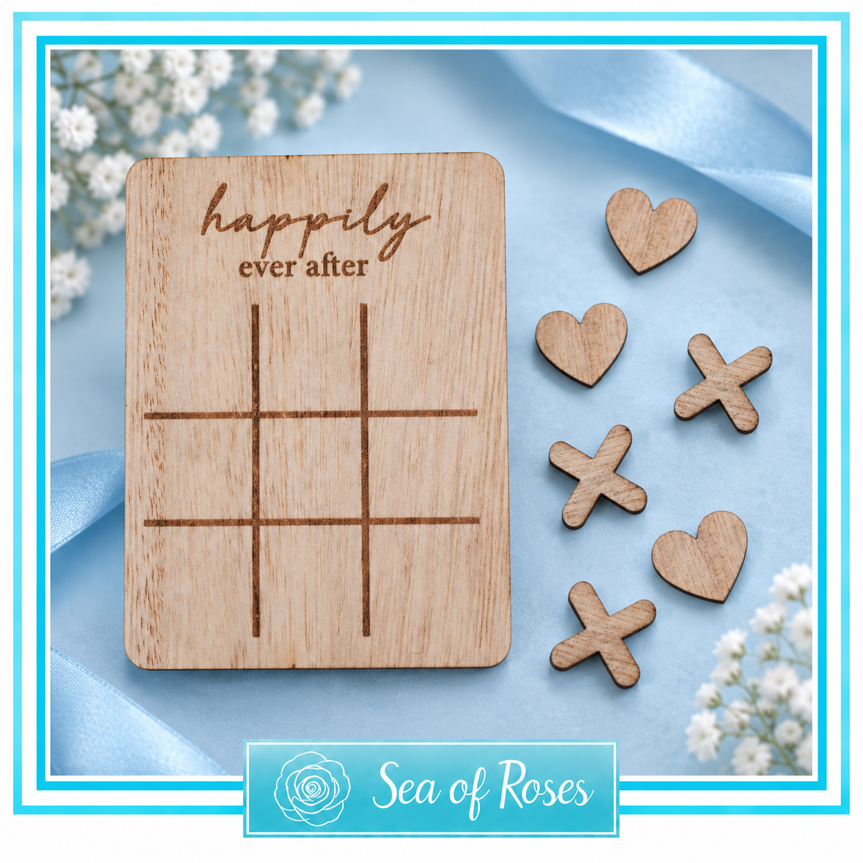 Mini Wooden Noughts and Crosses - Ginger Ray