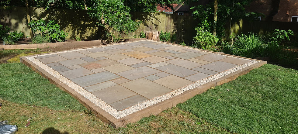 laying patio