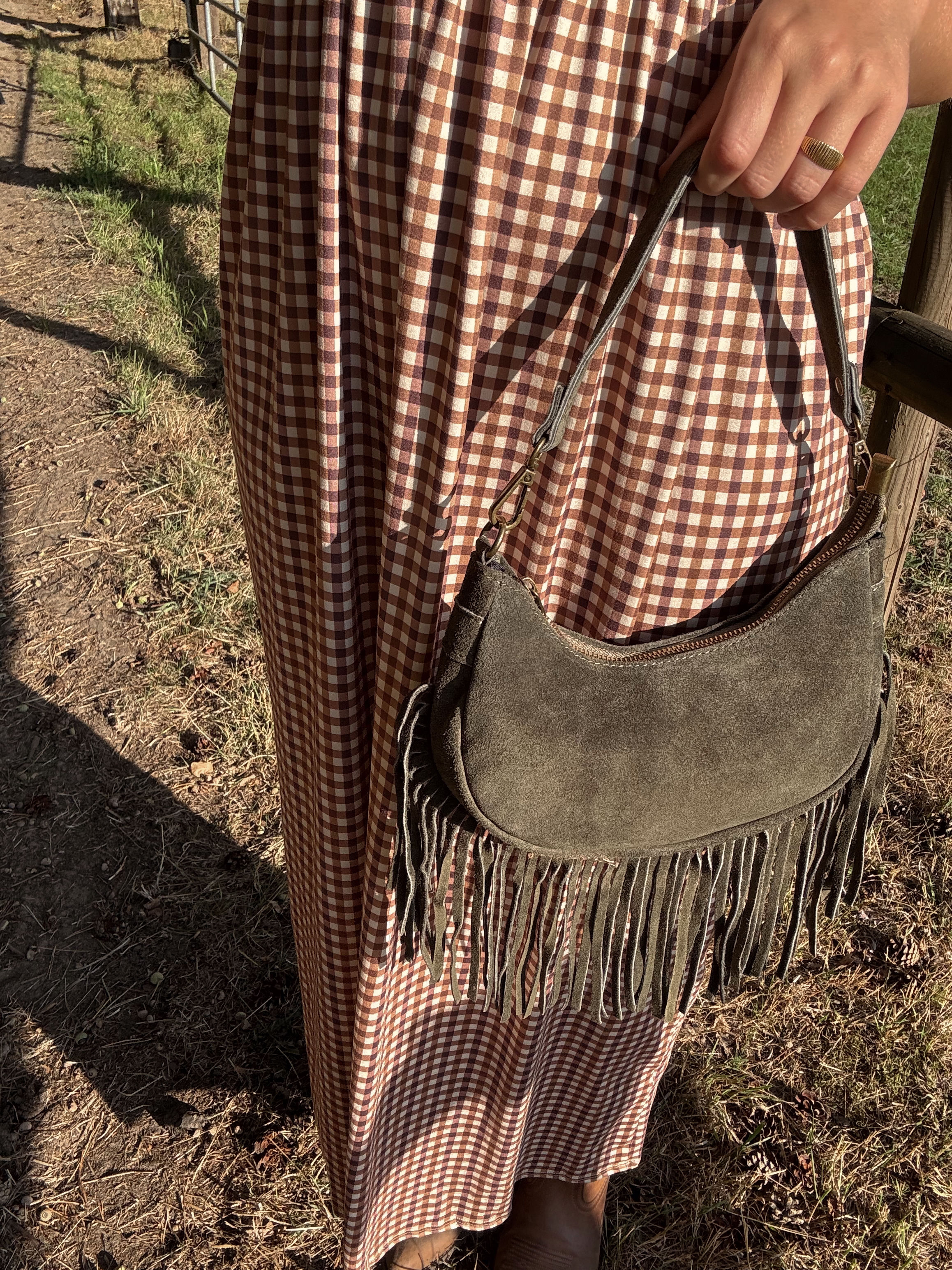 Franjes bag long live cowgirls camo green