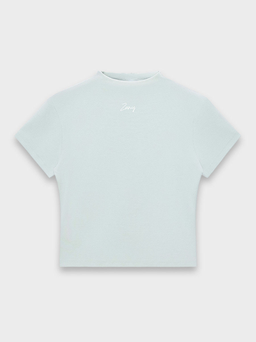 Thumbnail: You Totally Can - Slim Fit Mock Neck T-Shirt