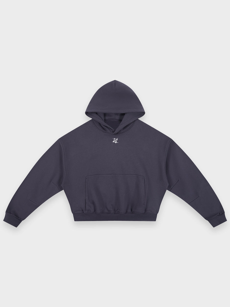 Thumbnail: Crown Cat - Boxy Darted Sleeve Hoodie Unisex