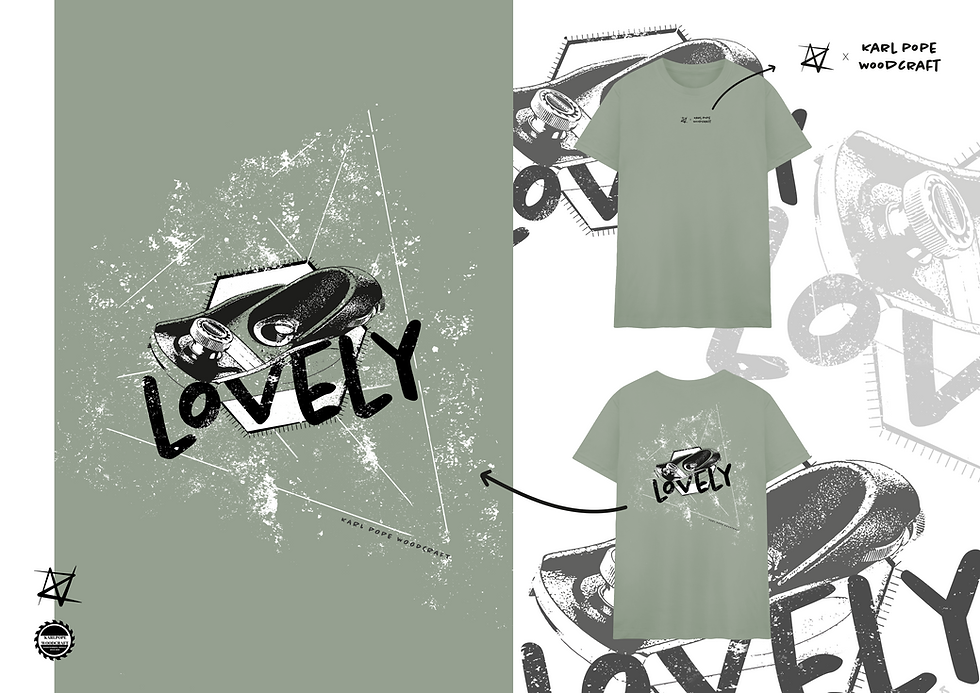 Thumbnail: Block Plane ft Karl Pope Limited Edition T-Shirt - Green