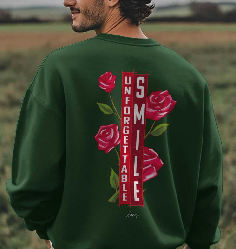 Thumbnail: Zany Unforgettable Smile -  Men's Oversized Jumper