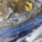 Original Abstract Acrylic painting 'Floating Through Space'