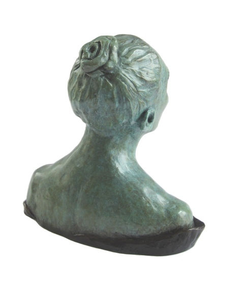Thumbnail: Limited Edition Bronze Sculpture in Teal by Joyce Fournier Toronto