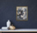 Grey, Black, White abstract painting 'In Flux' by Joyce Fournier Toronto