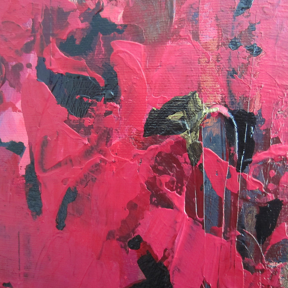 Thumbnail: Original Red Textured Abstract painting by Joyce Fournier