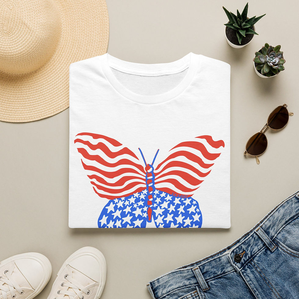 Thumbnail: NGA CAN Patriotic Butterfly Tee by Lee Jordan