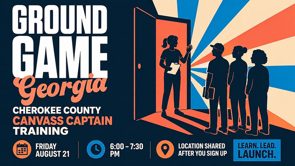 Cherokee County Canvass Captain Training