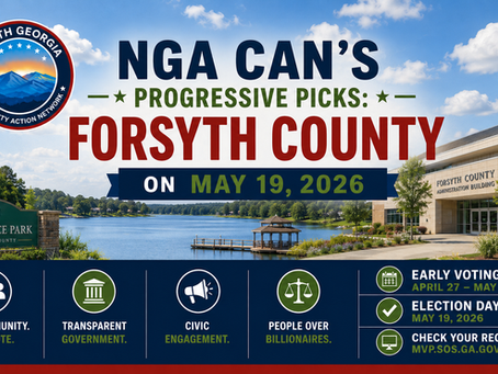 NGA CAN's Progressive Picks: Forsyth County on May 19, 2026