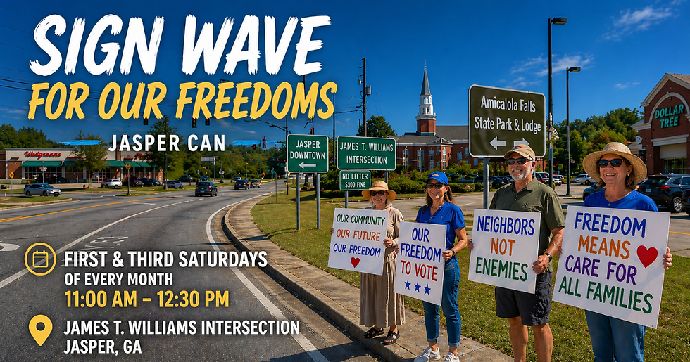 Sign Wave for Our Freedoms | Jasper CAN
