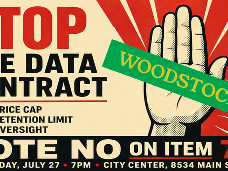Woodstock Is About to Sign a Blank Check to a San Francisco AI Surveillance Company. Nobody Can Tell You What Year Two Costs.