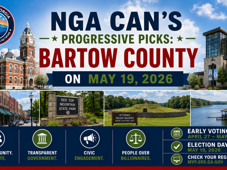 NGA CAN's Progressive Picks: Bartow County on May 19, 2026