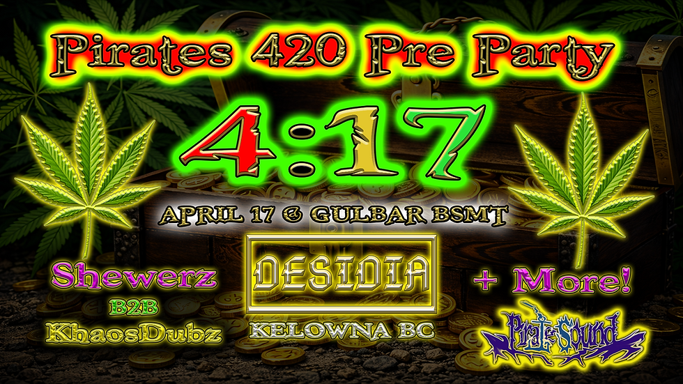 Pirates 4:17 Four Twenty Pre-Party | GULBAR BSMT