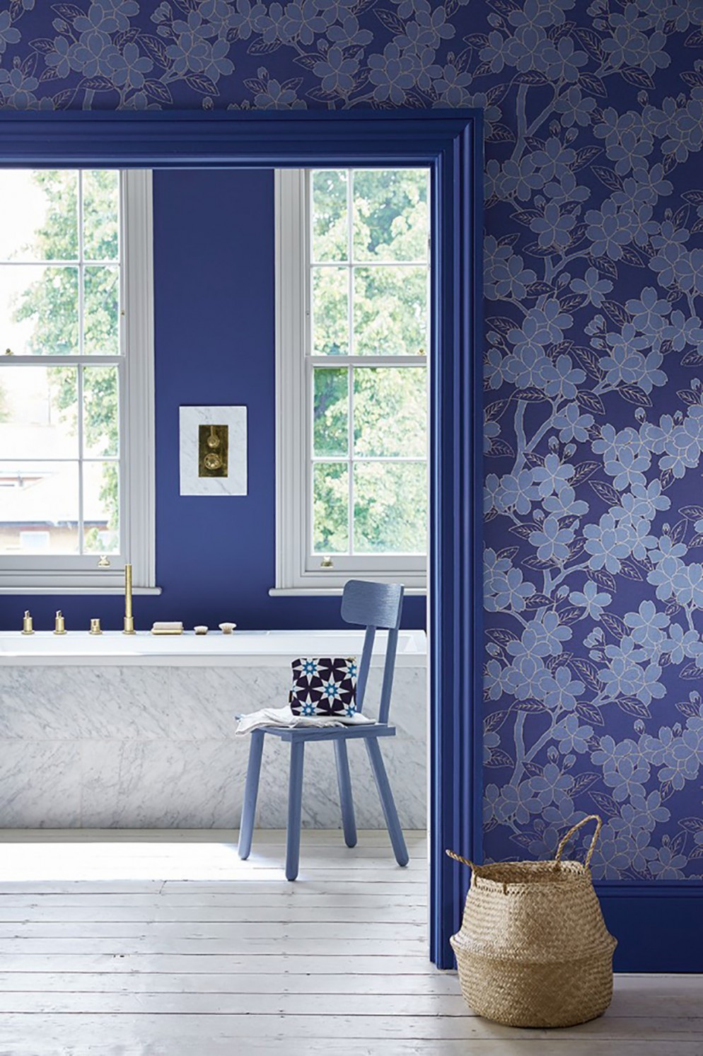 papier peint Luxury Blue Little Greene