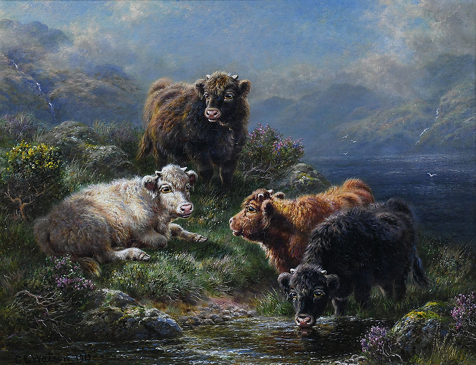 1913 On the banks of Loch Long