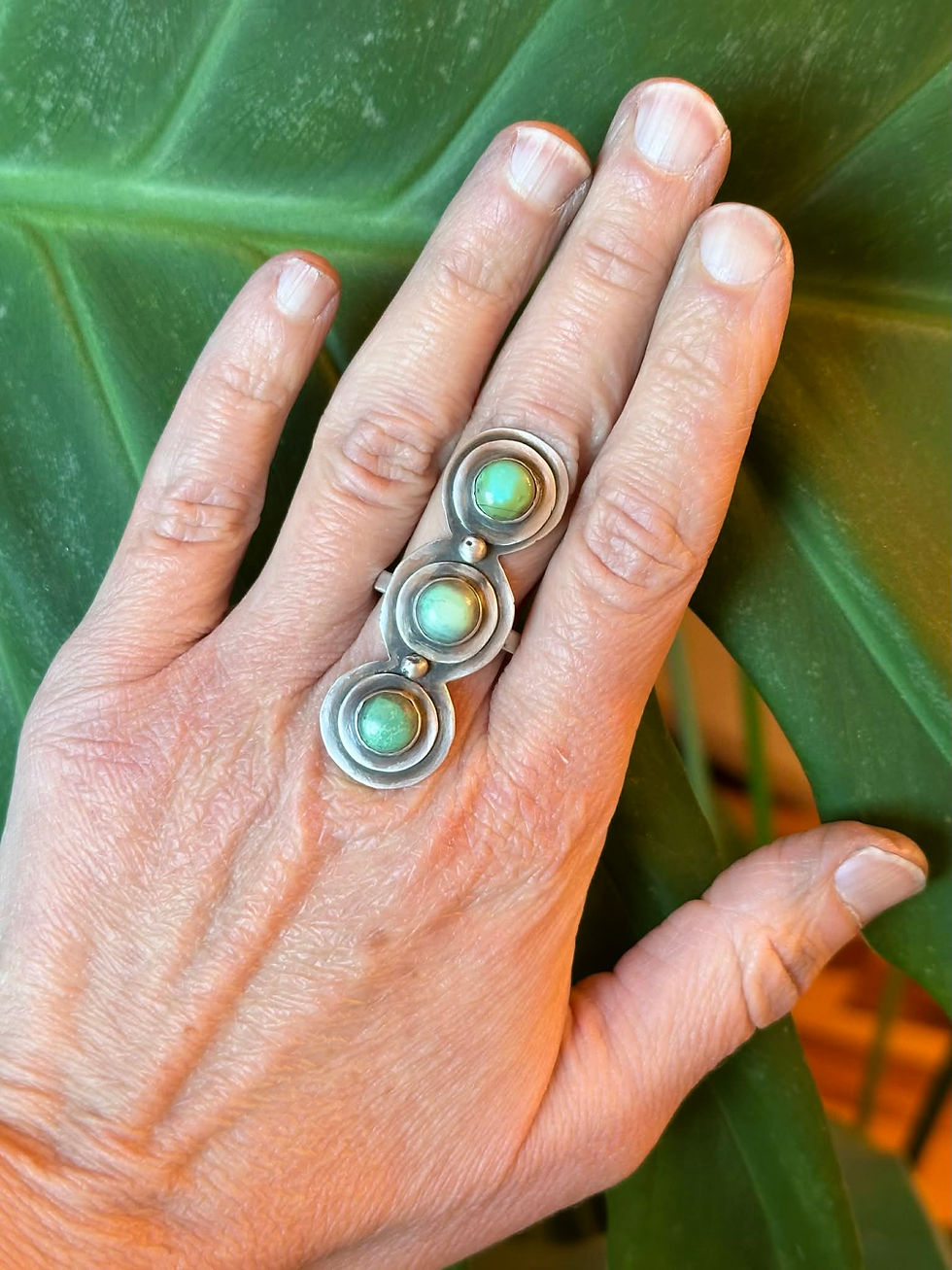Thumbnail: Perfection is not the goal... | Turquoise Ring