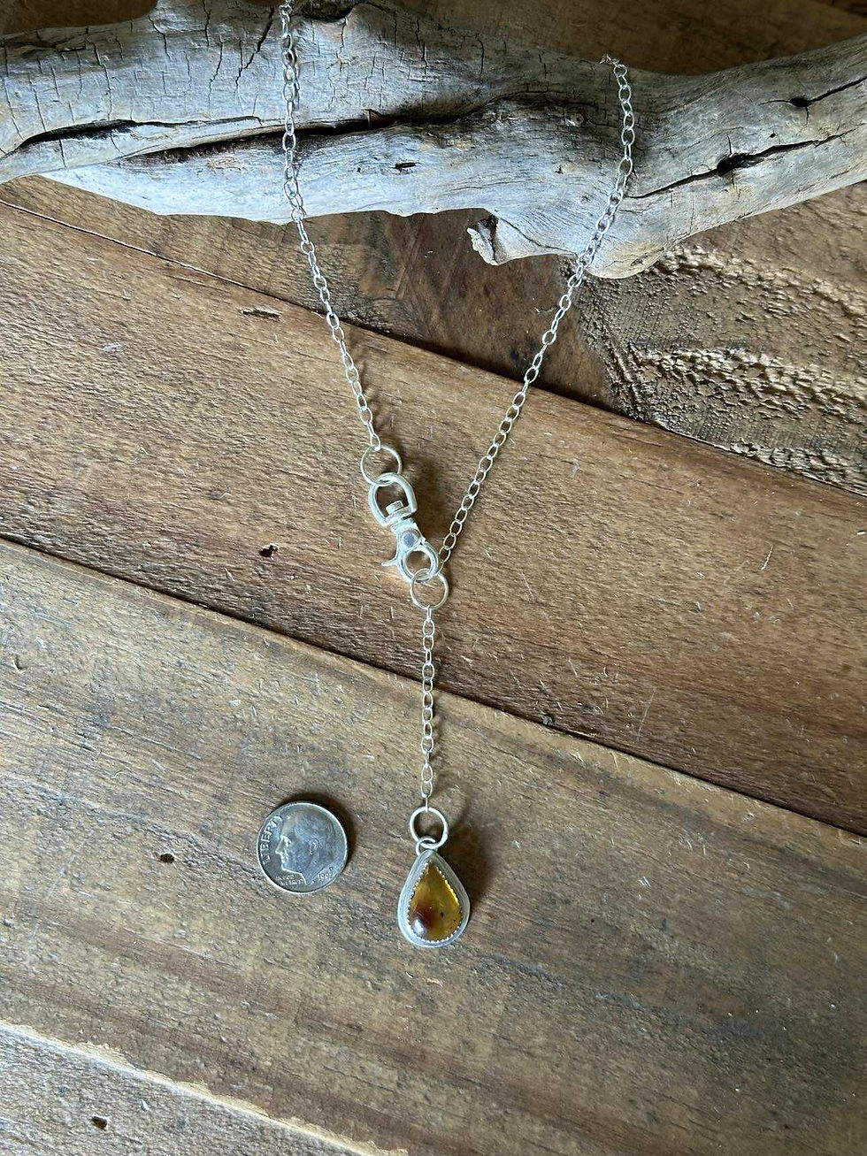 Thumbnail: Alchemy of Memory | Amber Lariat Pendant