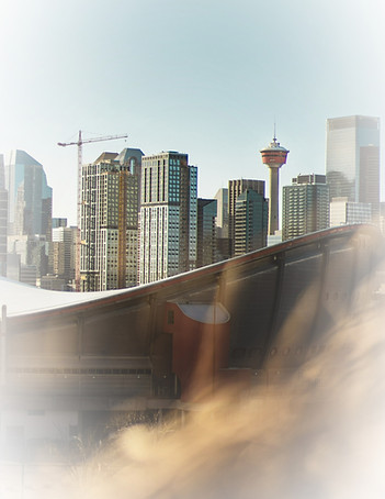 Calgary, Canada _View of the Downtown wi
