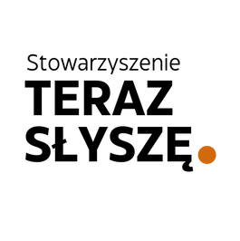 Logo stowrzyszenia teraz słyszę